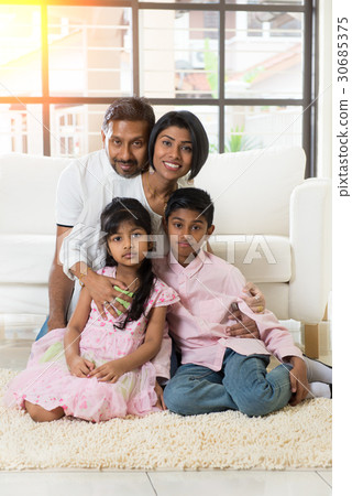 indian family portrait indoor 30685375