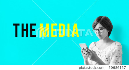 Media Connection Communication Strategy Icon Media Connection Communication Strategy Icon 30686137