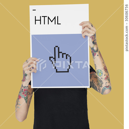 Web design programming hand cursor icon 30686756