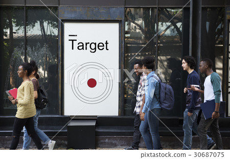 Target goal aim spot illustration 30687075