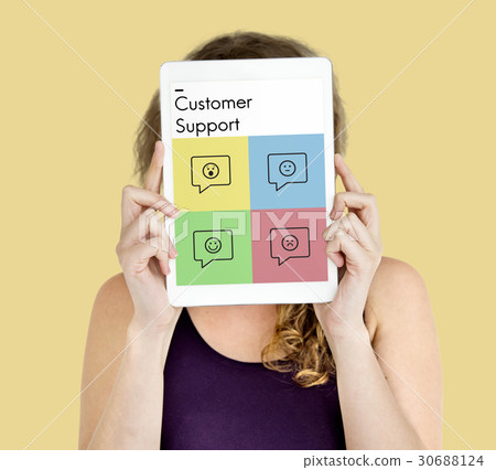 Rating Customer Survey Support Emotion Icons Rating Customer Survey Support Emotion Icons 30688124