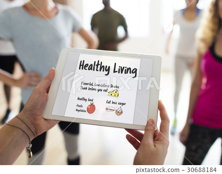 Wellness Diet Plan Healthy Living Icon 30688184