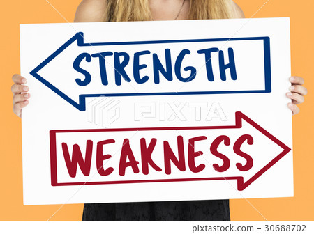 Arrow Opposite Choice Strength Weakness Icon 30688702
