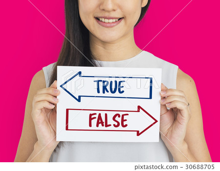 True False Choice Decision Word 30688705