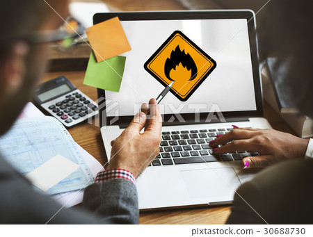 Flammable Sign Caution Warning Sign Symbol 30688730