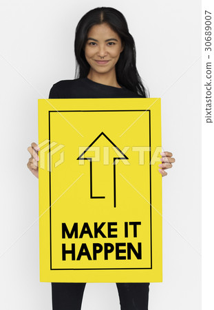 Make It Happen Positivity Attitude Possible Graphic Words Make It Happen Positivity Attitude Possible Graphic Words 30689007