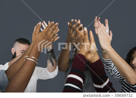 Diverse People Clapping Hands Friendship 30689732