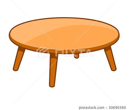 Wooden table isolated illustration Wooden table isolated illustration 30690360