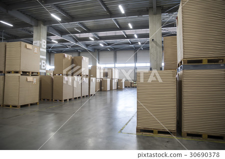 Logistics warehouse No person Logistics warehouse No person 30690378