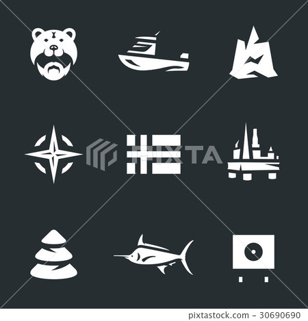 Vector Set of Norway Icons. Vector Set of Norway Icons. 30690690
