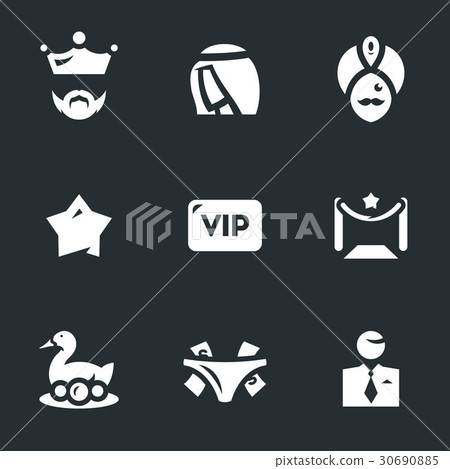 Vector Set of VIP Person Icons. Vector Set of VIP Person Icons. 30690885