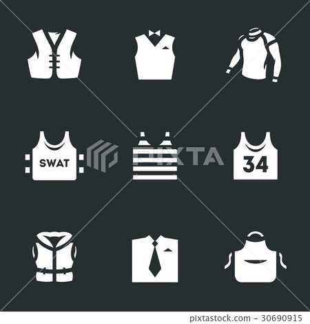 Vector Set of Clothes Icons. - Stock Illustration [30690915] - PIXTA