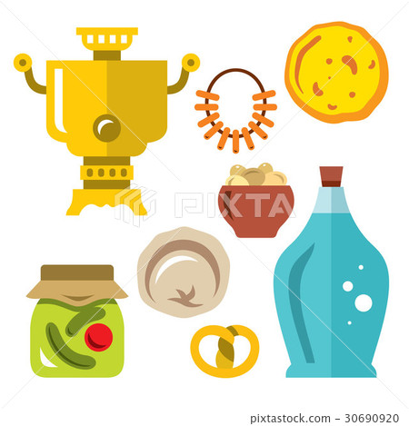 Vector Set of Russian Cuisine.  30690920