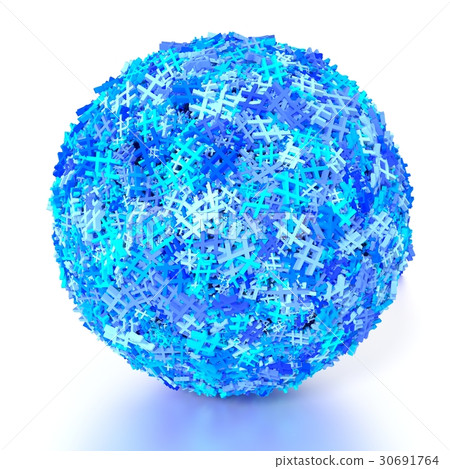 Sphere covered with blue hashtags social media Sphere covered with blue hashtags social media 30691764