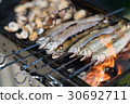 Charcoal grilled salted sweetfish 30692711