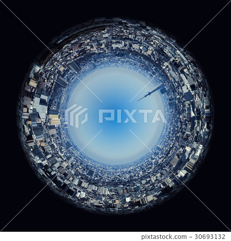 Fish-eye lens wind panorama 30693132