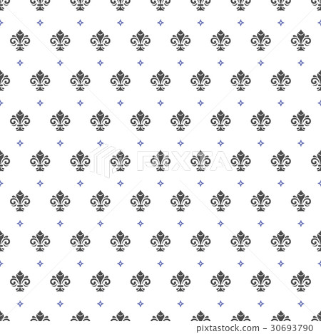 Seamless Vector Pattern With Royal Lily 30693790