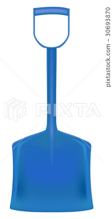 Snow shovel or scoop isolated on white background Snow shovel or scoop isolated on white background 30693870