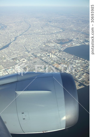 From the machine window above Tokyo Bay From the reclaimed land of Urayasu city in Chiba Prefecture and the Ichikawa city center Shimabama Kamo place, The Old Edogawa From the machine window above Tokyo Bay From the reclaimed land of Urayasu city in Chiba Prefecture and the Ichikawa city center Shimabama Kamo place, The Old Edogawa 30693985