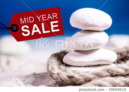 Mid year sale, discount and promotion concept Mid year sale, discount and promotion concept 30694618