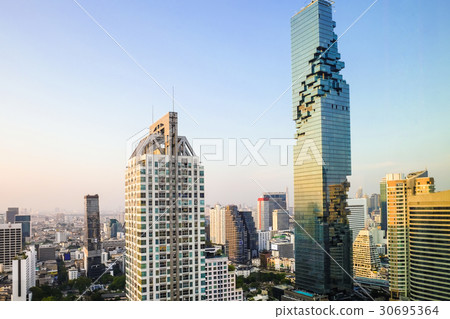 Bangkok cityscape of Mahanakorn tower 30695364