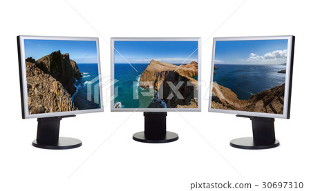 Madeira panorama Portugal (my photo) on computer 30697310