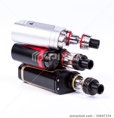 electronic cigarettes collection on white electronic cigarettes collection on white 30697334