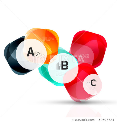 Futuristic flying squares, abstract background Futuristic flying squares, abstract background 30697723