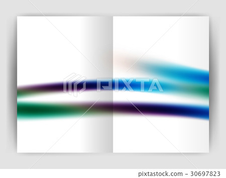 Blurred wave line. Business annual report abstract 30697823