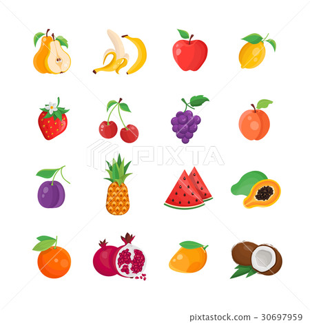 Natural Food - modern vector line icons set - Stock Illustration ...