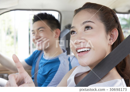 a lovely couple is having a date. a lovely couple is having a date. 30698173