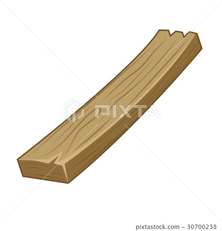wood plank isolated illustration 30700238