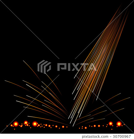Fire sparking with Red hot Embers Fire sparking with Red hot Embers 30700967