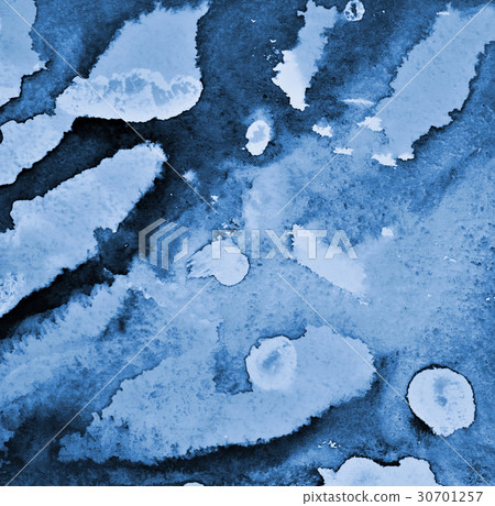 Abstract blue watercolor on paper texture Abstract blue watercolor on paper texture 30701257