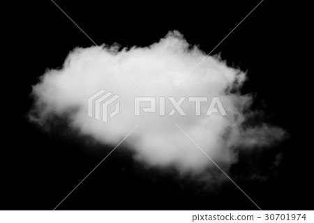 white cloud isolated on black background white cloud isolated on black background 30701974