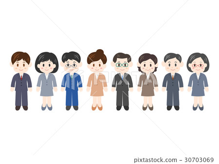 商人女商人全身例證一行 30703069