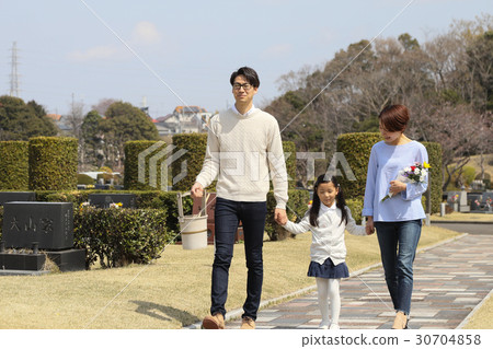 a visit to a grave  30704858