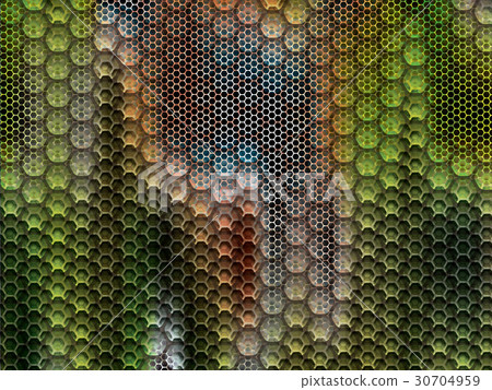 Metal background with hexagons Metal background with hexagons 30704959