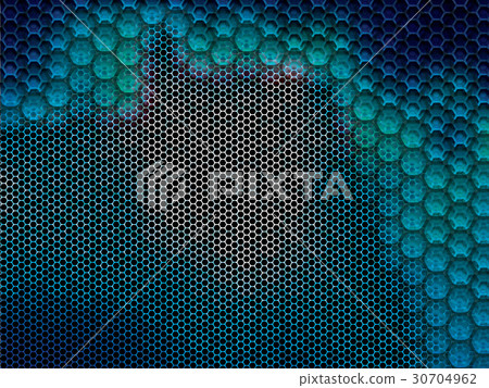 Metal background with hexagons Metal background with hexagons 30704962