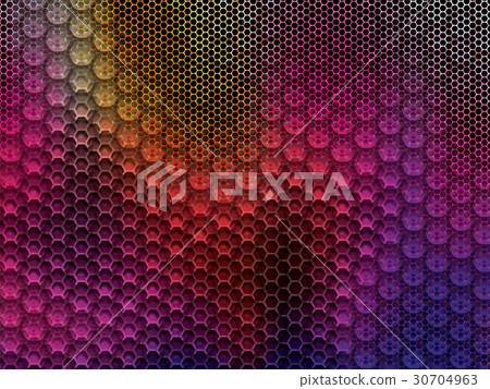 Metal background with hexagons Metal background with hexagons 30704963