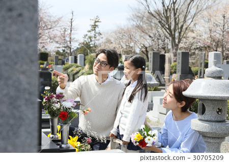 a visit to a grave  30705209