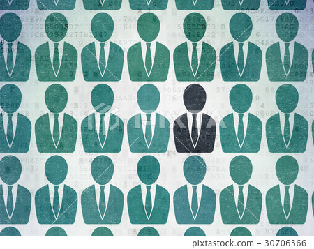 Business concept: business man icon on Digital Business concept: business man icon on Digital 30706366