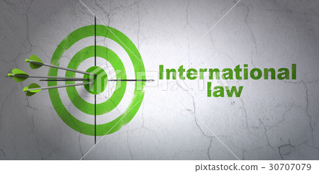 Politics concept: target and International Law on Politics concept: target and International Law on 30707079