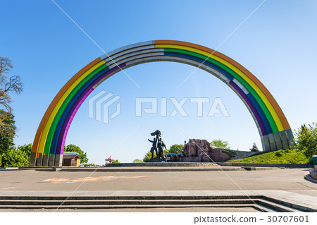 rainbow painted Friendship of Nations Arch rainbow painted Friendship of Nations Arch 30707601