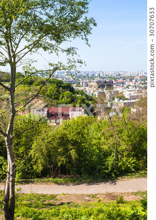 Castle Hill and Podil district in Kiev city Castle Hill and Podil district in Kiev city 30707633
