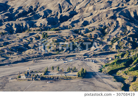 Temple at Mount Bromo volcano,East Java, Indonesia 30708419