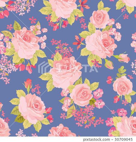 Floral garden seamless pattern. Flower background. Floral garden seamless pattern. Flower background. 30709045