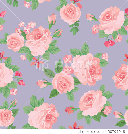 Floral garden seamless pattern. Flower background. Floral garden seamless pattern. Flower background. 30709048