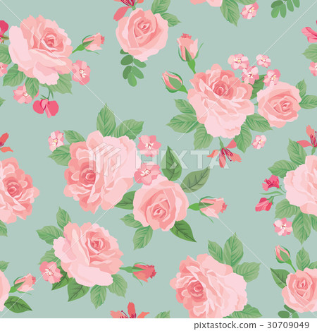 Floral seamless pattern. Flower rose background. Floral seamless pattern. Flower rose background. 30709049