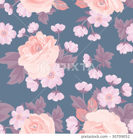Floral seamless pattern. Flower rose background Floral seamless pattern. Flower rose background 30709052